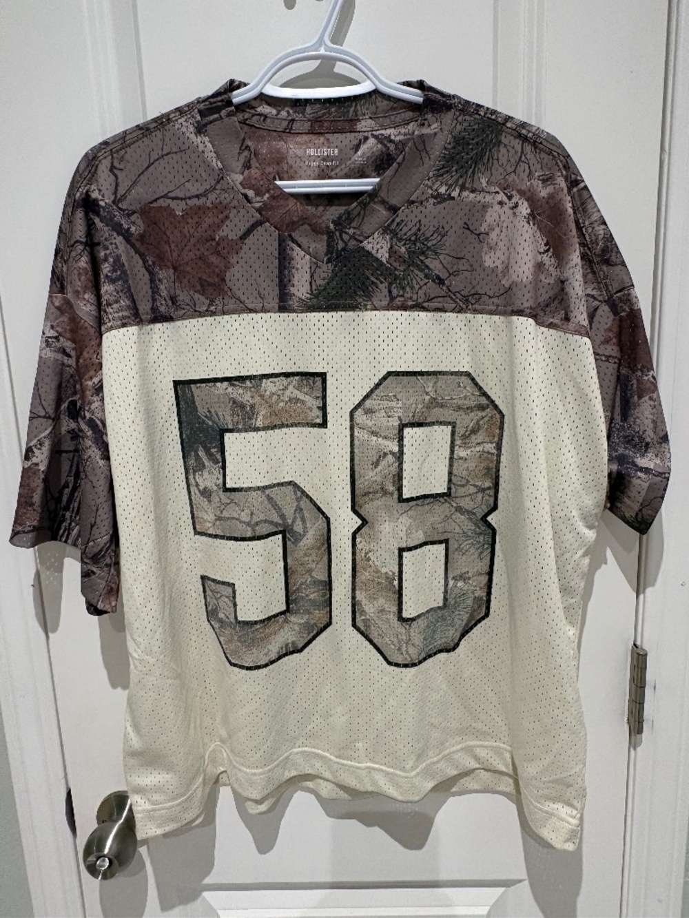 Hollister Camo #58 Mesh Football Jersey – NWT – Oversized / Boxy Fit